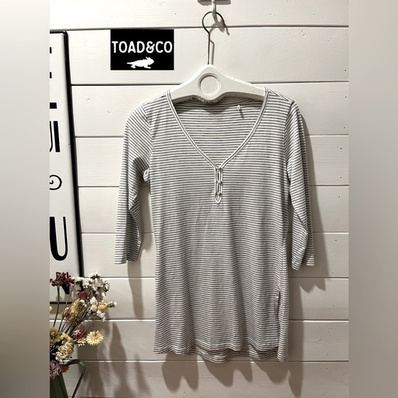 ☀️TOAD & CO White and gray tunic size  S - Picture 1 of 10